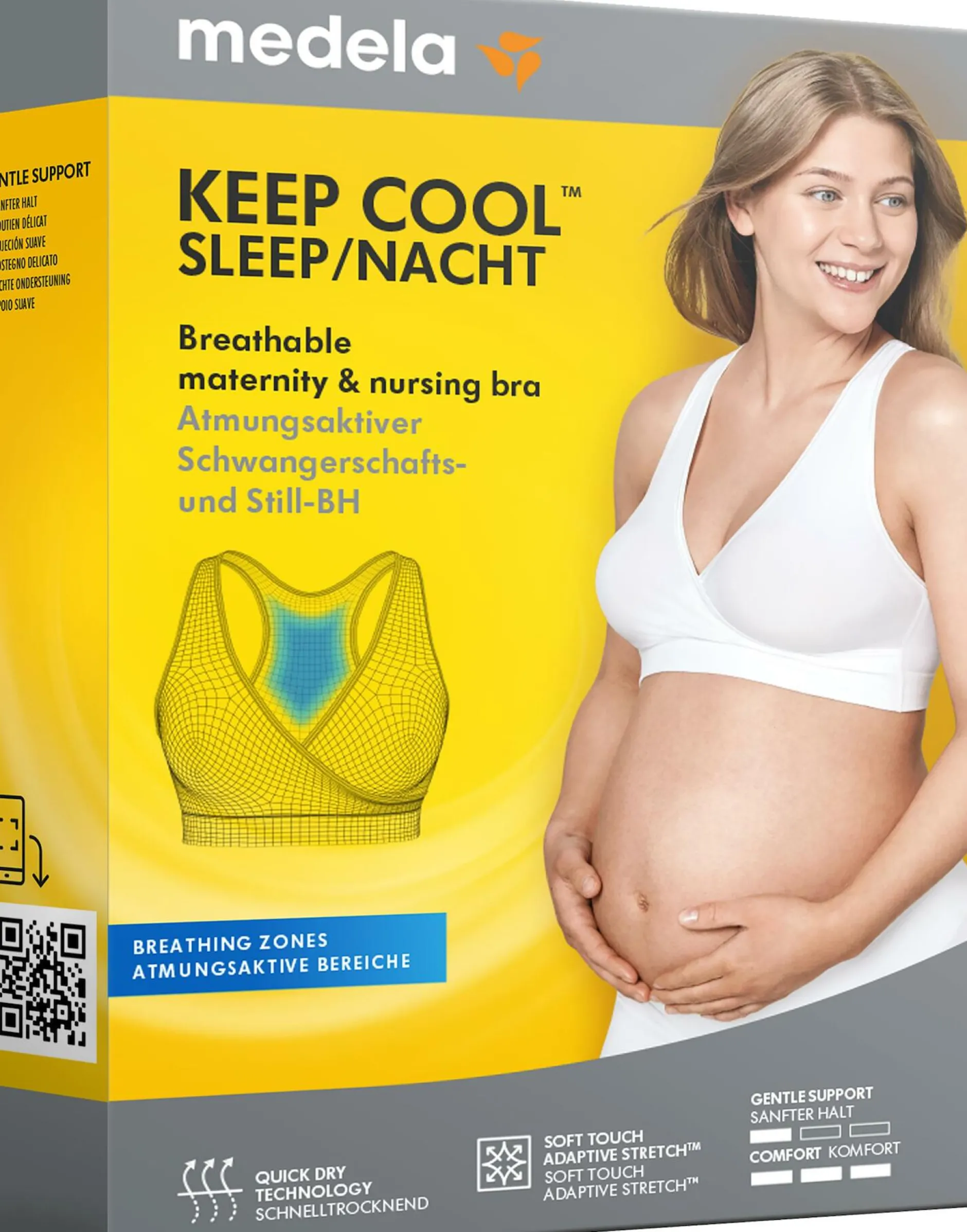 Medela Keep Cool Natt-BH, svart, Stl M