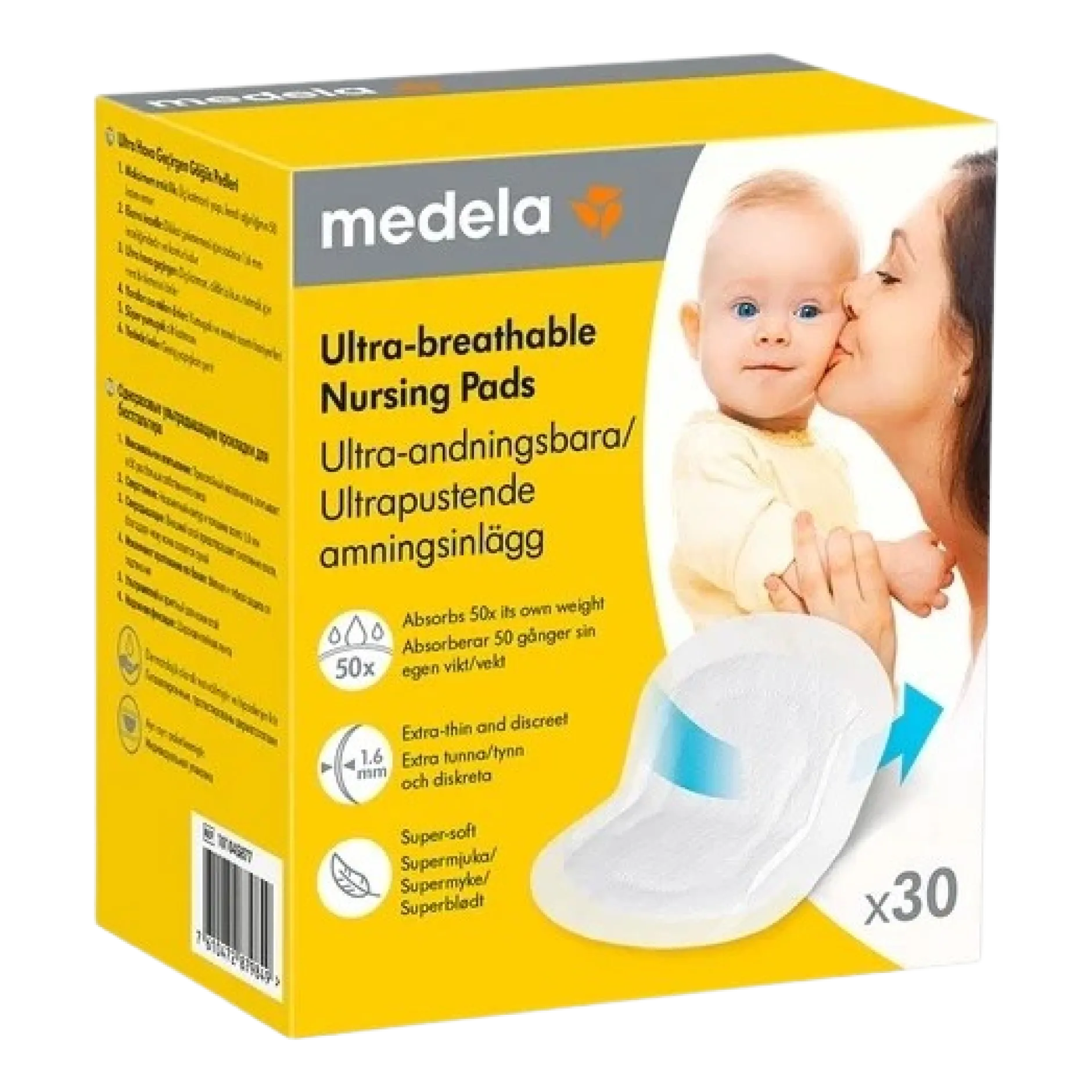 Medela Ultraandningsbara Amningsinlägg 30 st