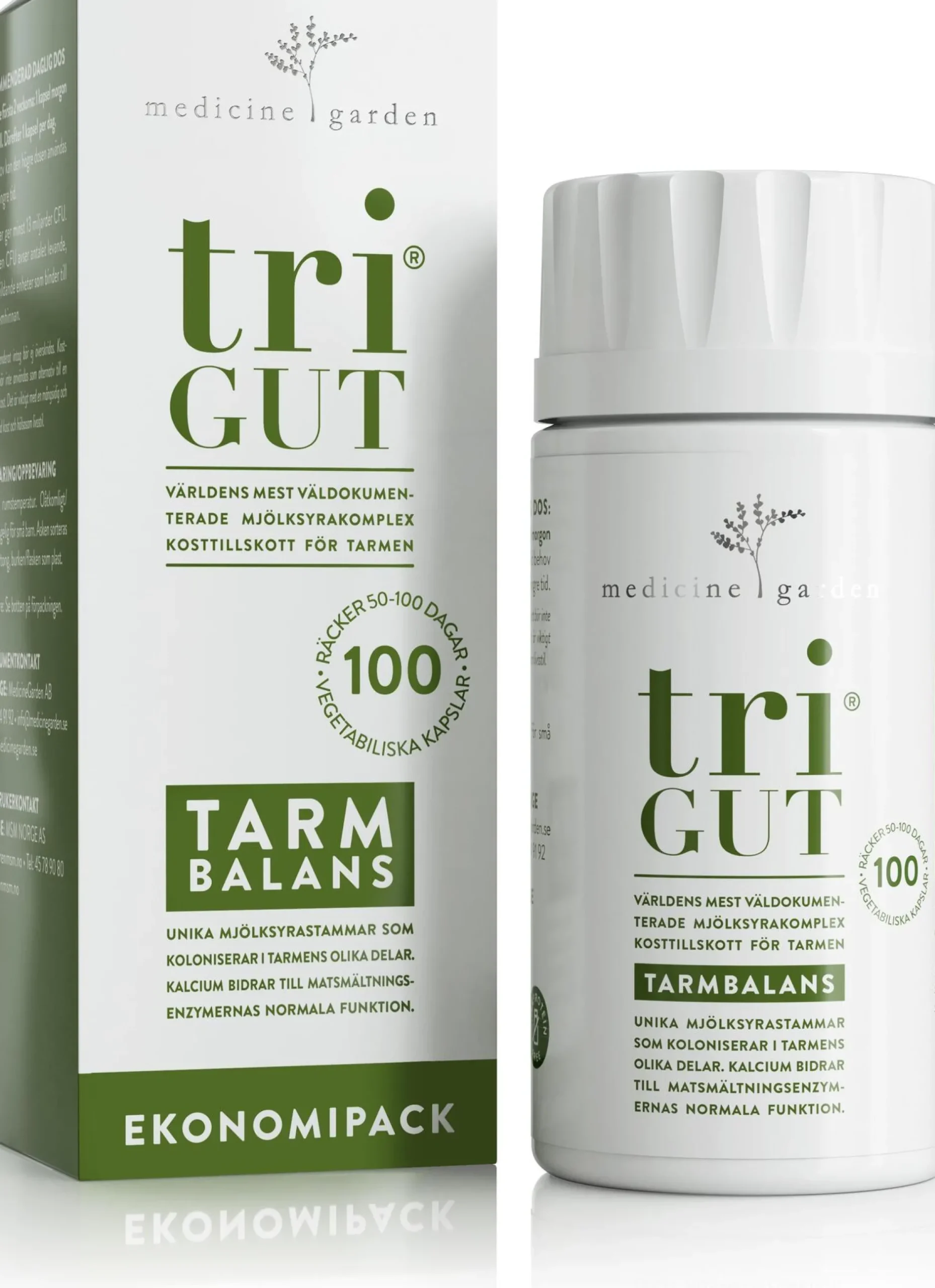 MedicineGarden TriGUT Tarmbalans 100 kapslar