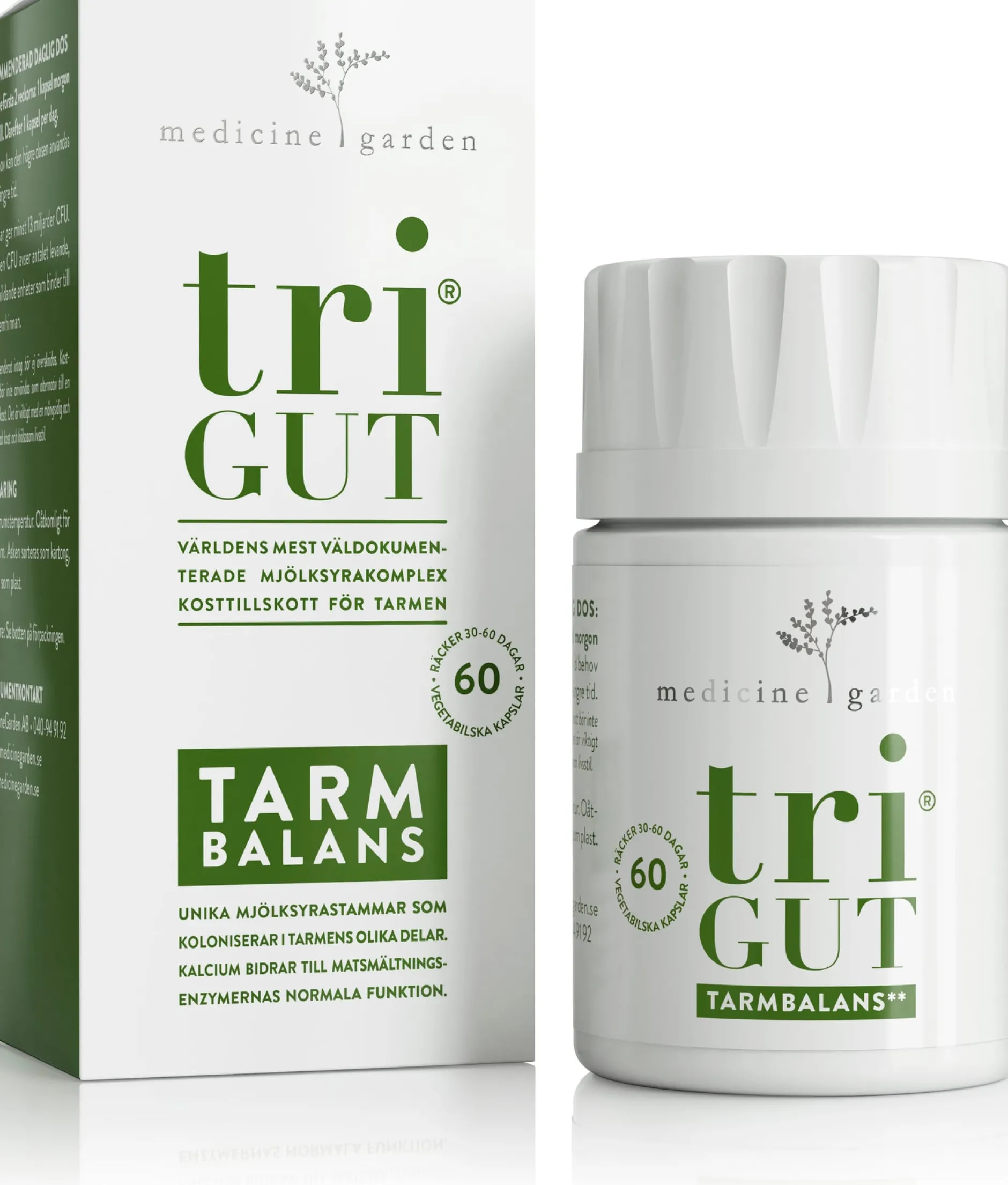 MedicineGarden TriGUT Tarmbalans 60 kapslar