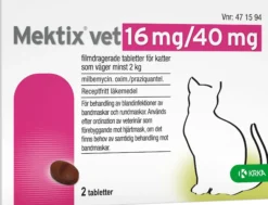 Mektix.Vet 16mg/40mg Avmaskning Katt (+2kg) 2 tabletter