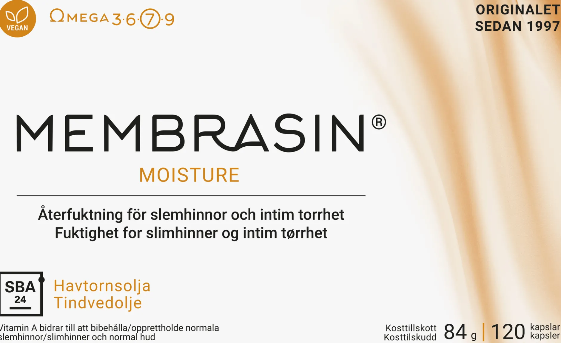 Membrasin Vid Torra Slemhinnor 120 kapslar