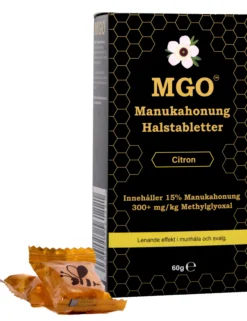 MGO Manukahonung Halstabletter Citron 300+ 60g