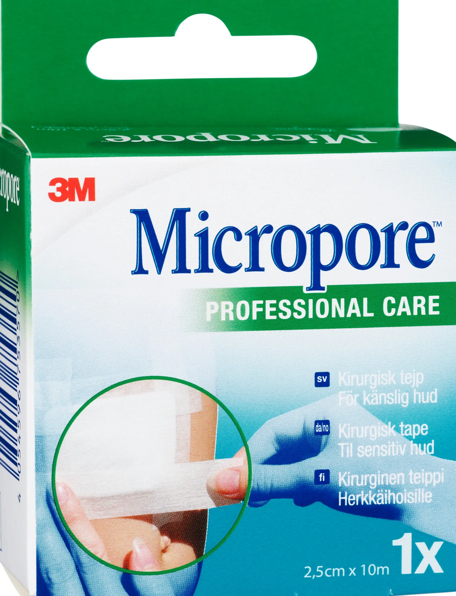 Micropore Kirurgisk tejp 10 m x 2,5 cm refill