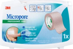 Micropore Kirurgtejp Känslig Hud Brun 2,5cm x 9,1m