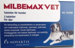 Milbemax Vet. för hundar, tabletter, 2 st