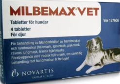 Milbemax Vet. för hundar, tablett 4 st