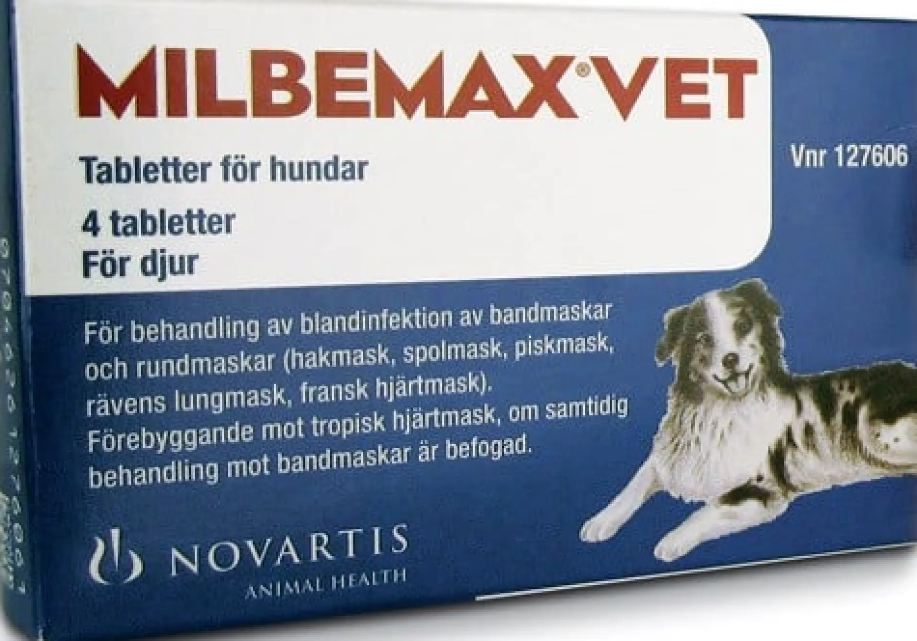 Milbemax Vet. för hundar, tablett 4 st