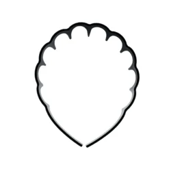 MILI Cosmetics Hair Band Hoop Black 1 st