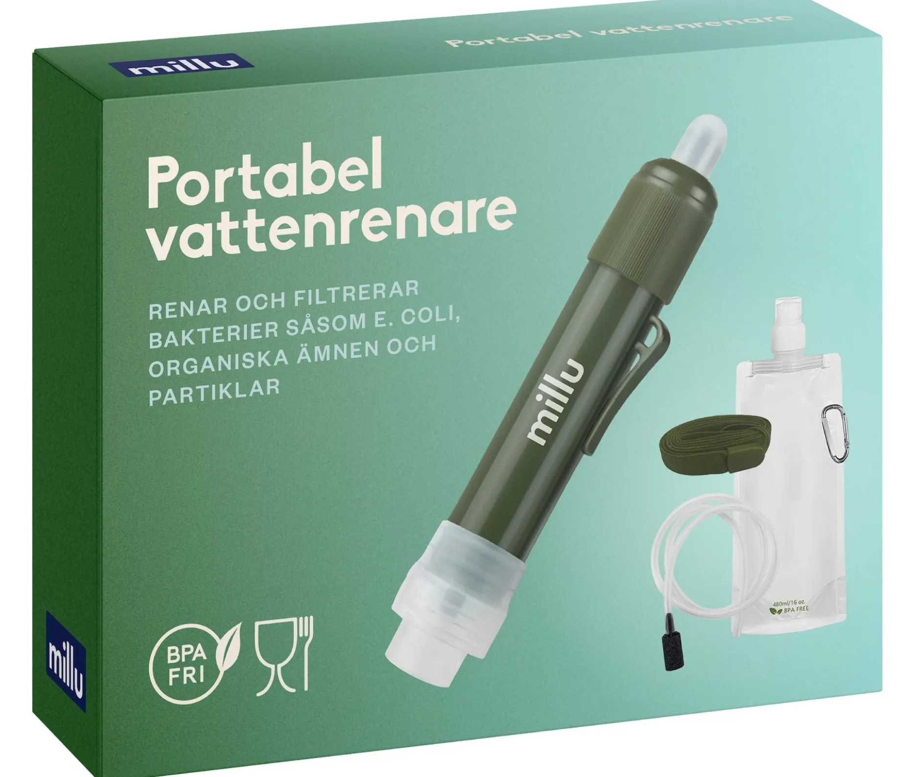 Millu Portabel Vattenrenare 1st
