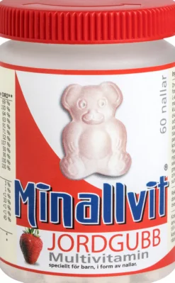 Minallvit Jordgubb Multivitamin 60 st