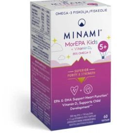 MINAMI MorEPA Kids Omega-3 & Vitamin D3 60 kapslar