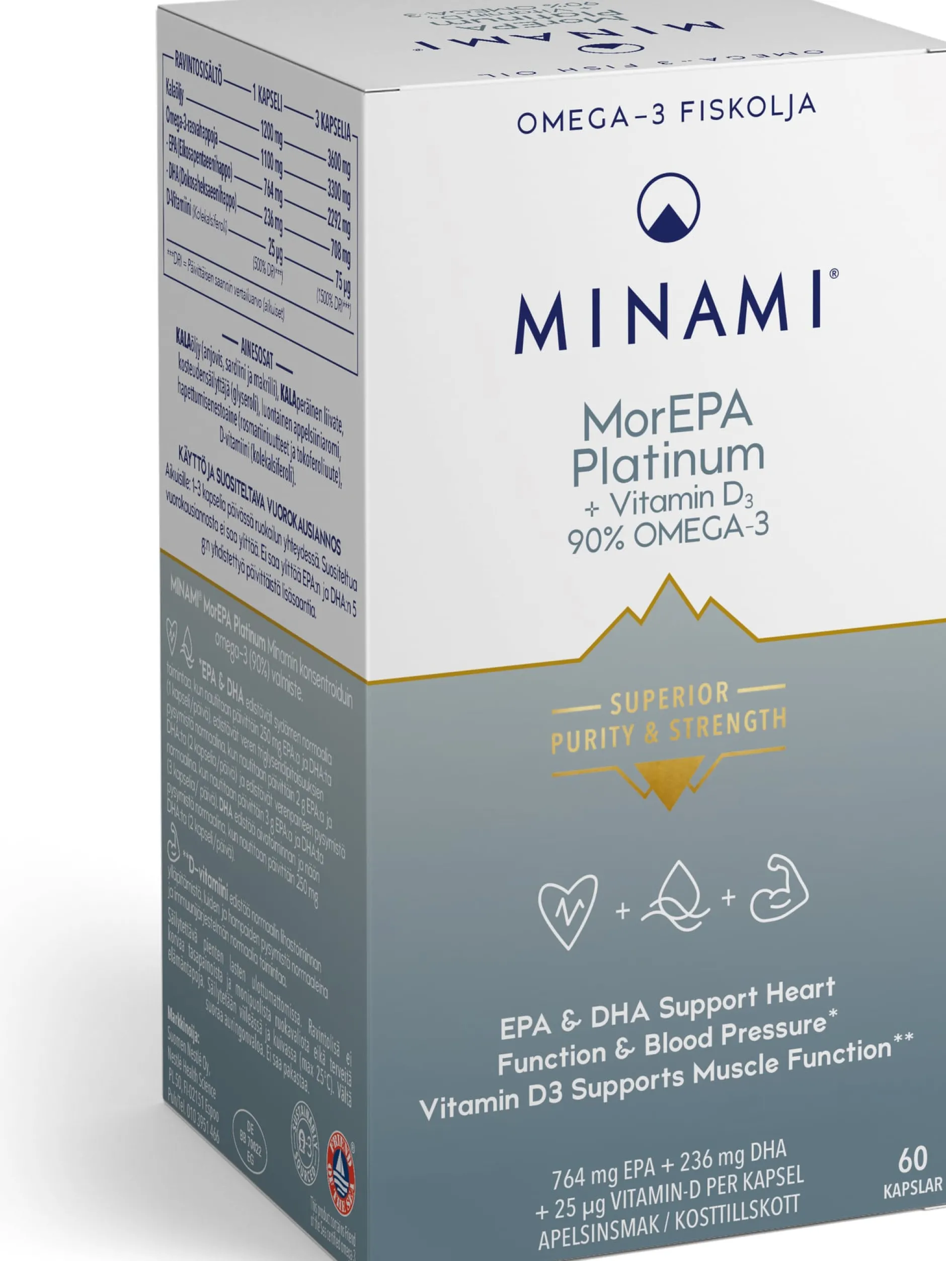 MINAMI MorEPA Platinum D 60 kapslar