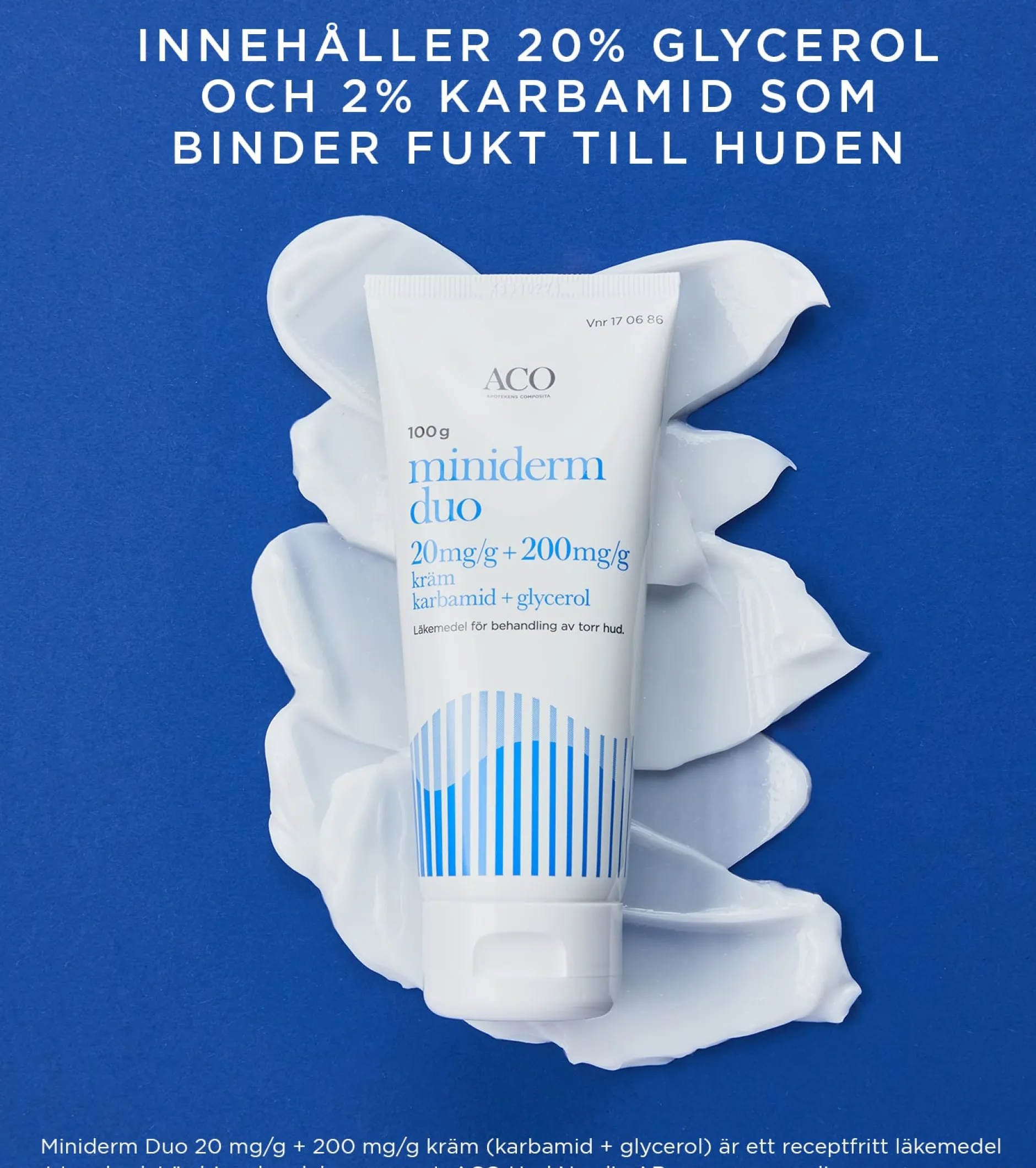 Miniderm Duo Kräm 2% Karbamid 20% Glycerol 100g
