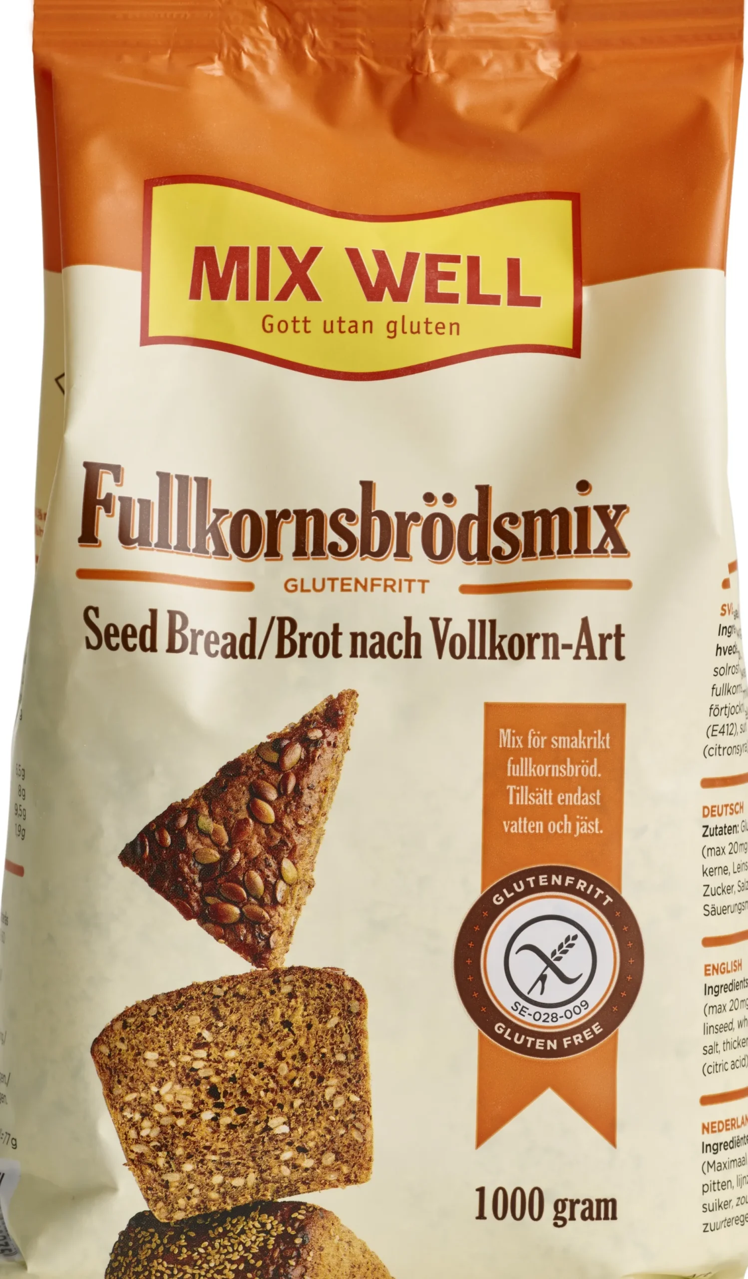 MixWell Glutenfri Fullkornsbrödsmix 1000 g