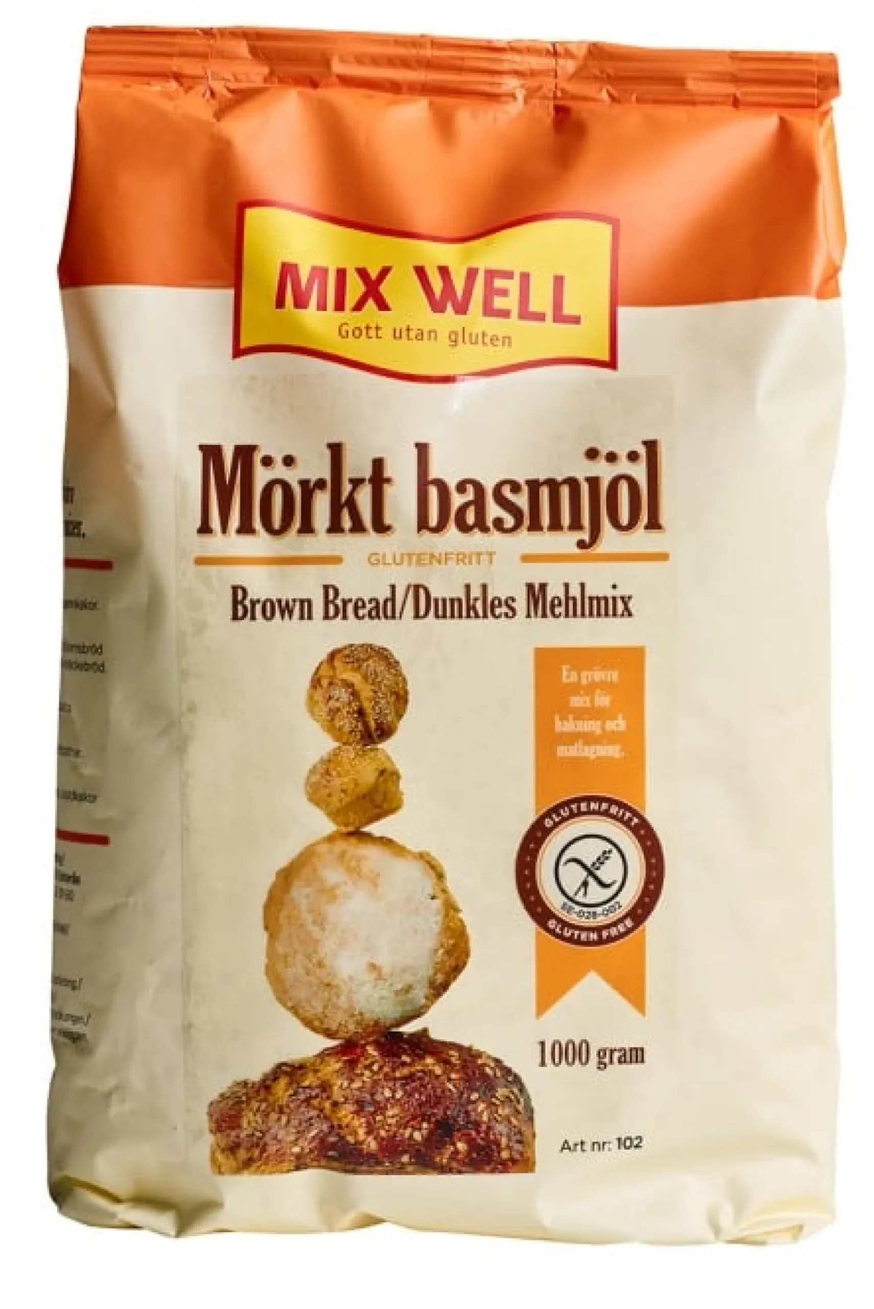 MixWell Glutenfritt Mörkt Basmjöl 1000 g