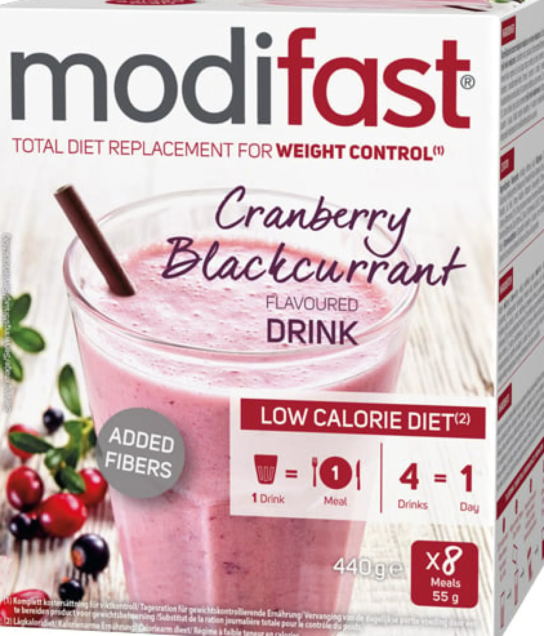 Modifast LCD Cranberry Blackcurrant 8 x 55g