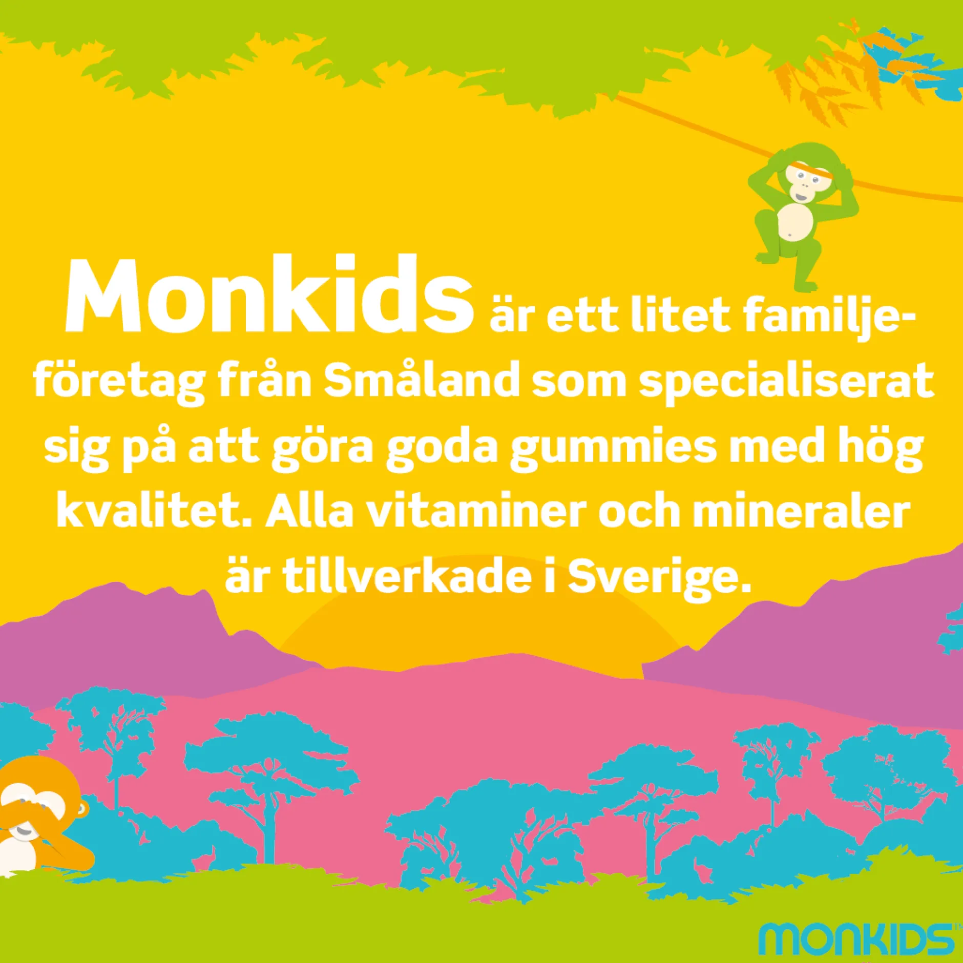 Monkids Gravid Blodapelsin 60 tuggtabletter