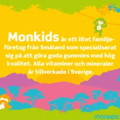 Monkids Järn Barn Persika 30 tuggtabletter