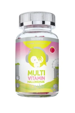 Monkids Multivitamin Sockerfri Tonår Hallon 60 tuggtabletter