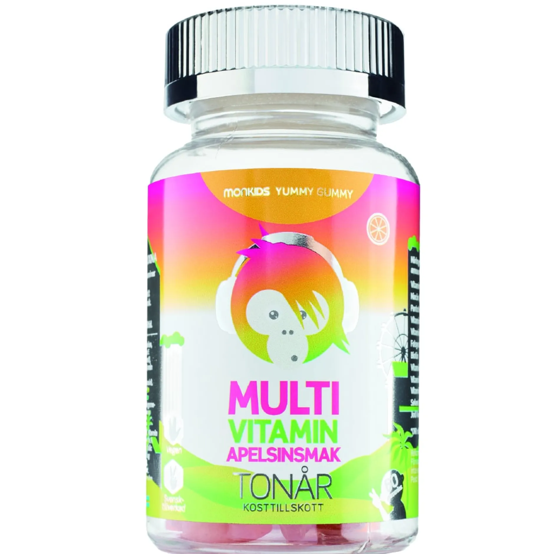 Monkids Multivitamin Tonår Apelsin 60 tuggtabletter
