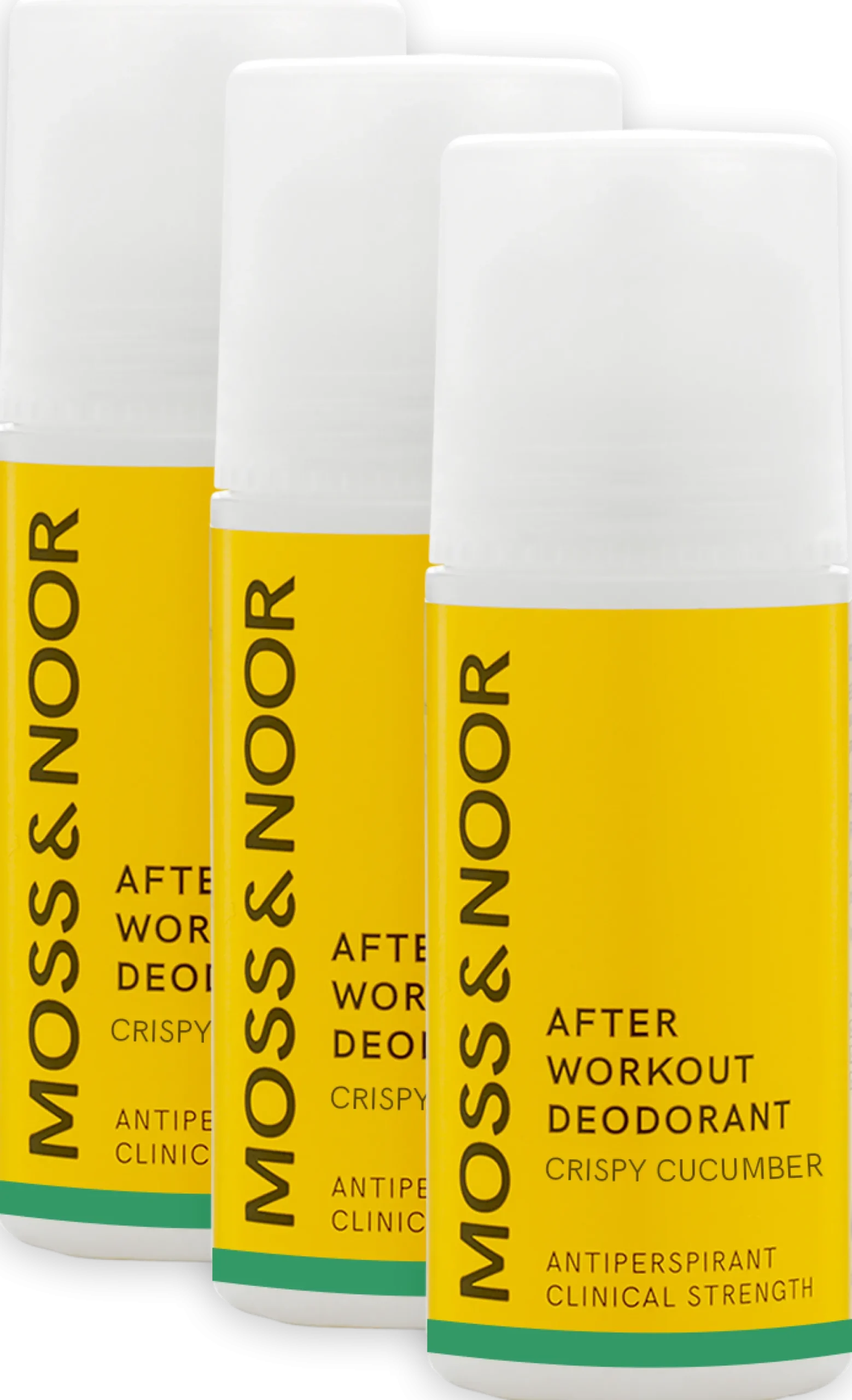 Moss & Noor After Workout Deodorant Crispy Cucumber 3-pack