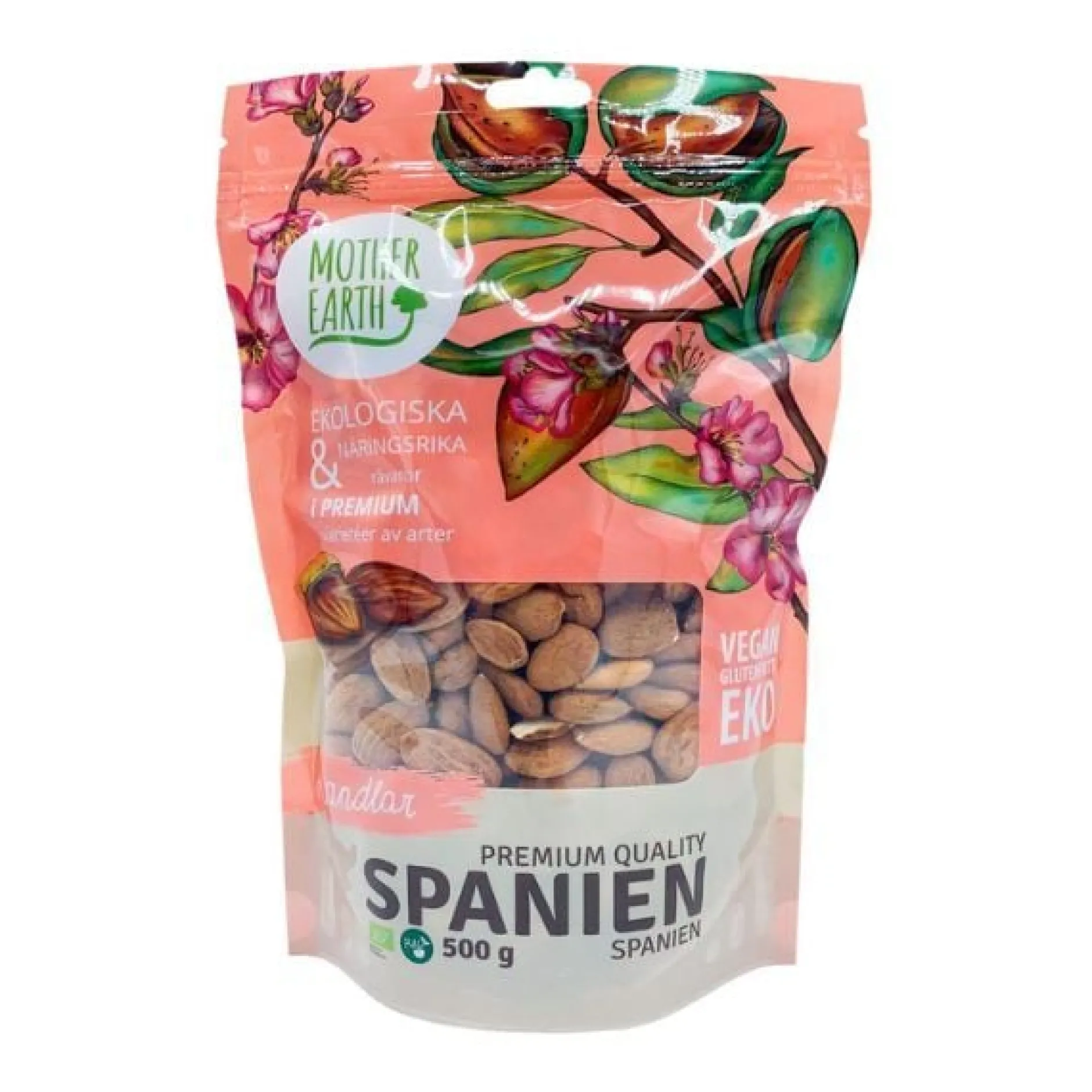Mother Earth Mandlar Premium RAW & EKO 500g