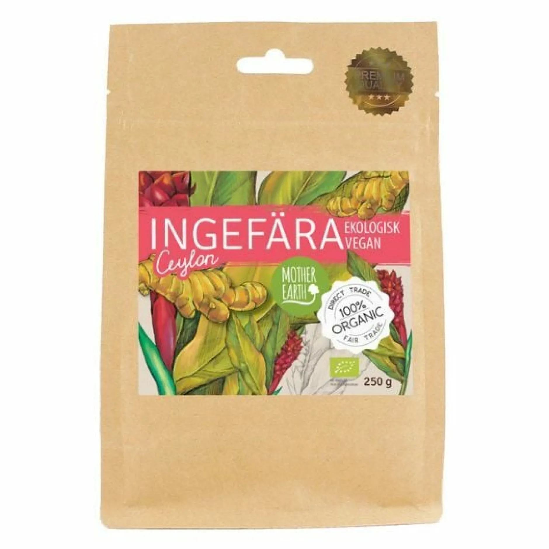Mother Earth Mother Earth Ingefärapulver Premium EKO 250 g
