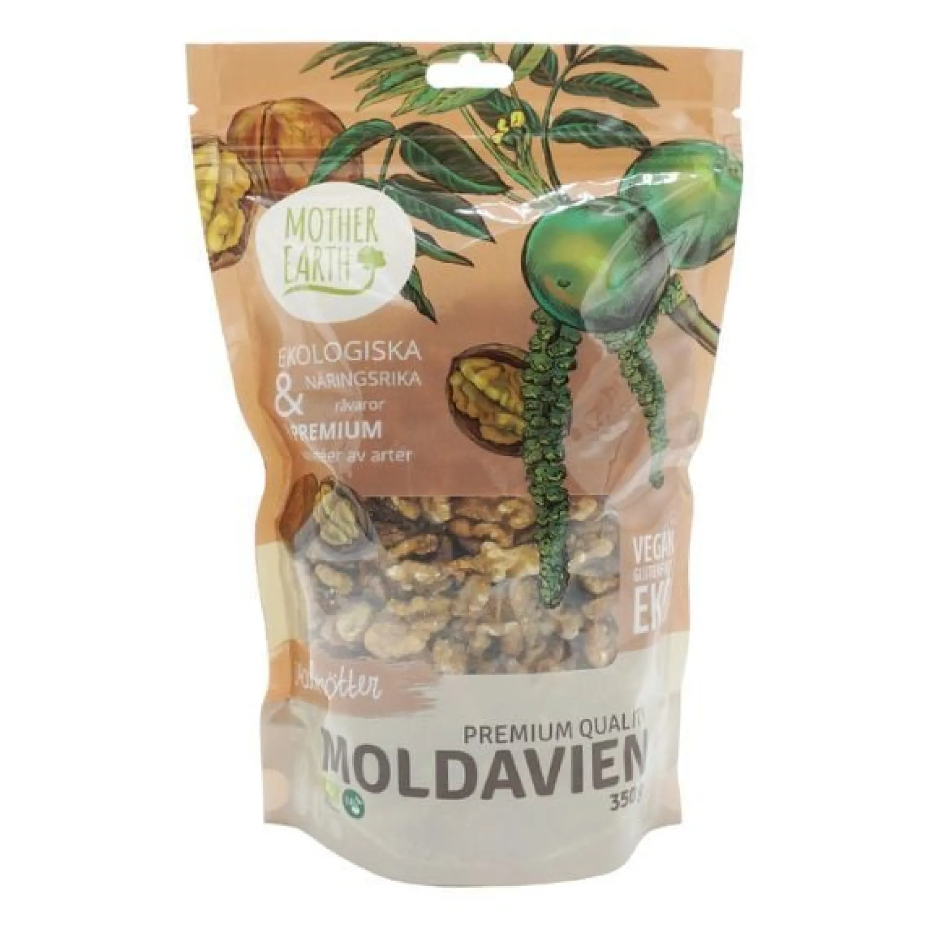 Mother Earth Valnötter Premium RAW & EKO 350g