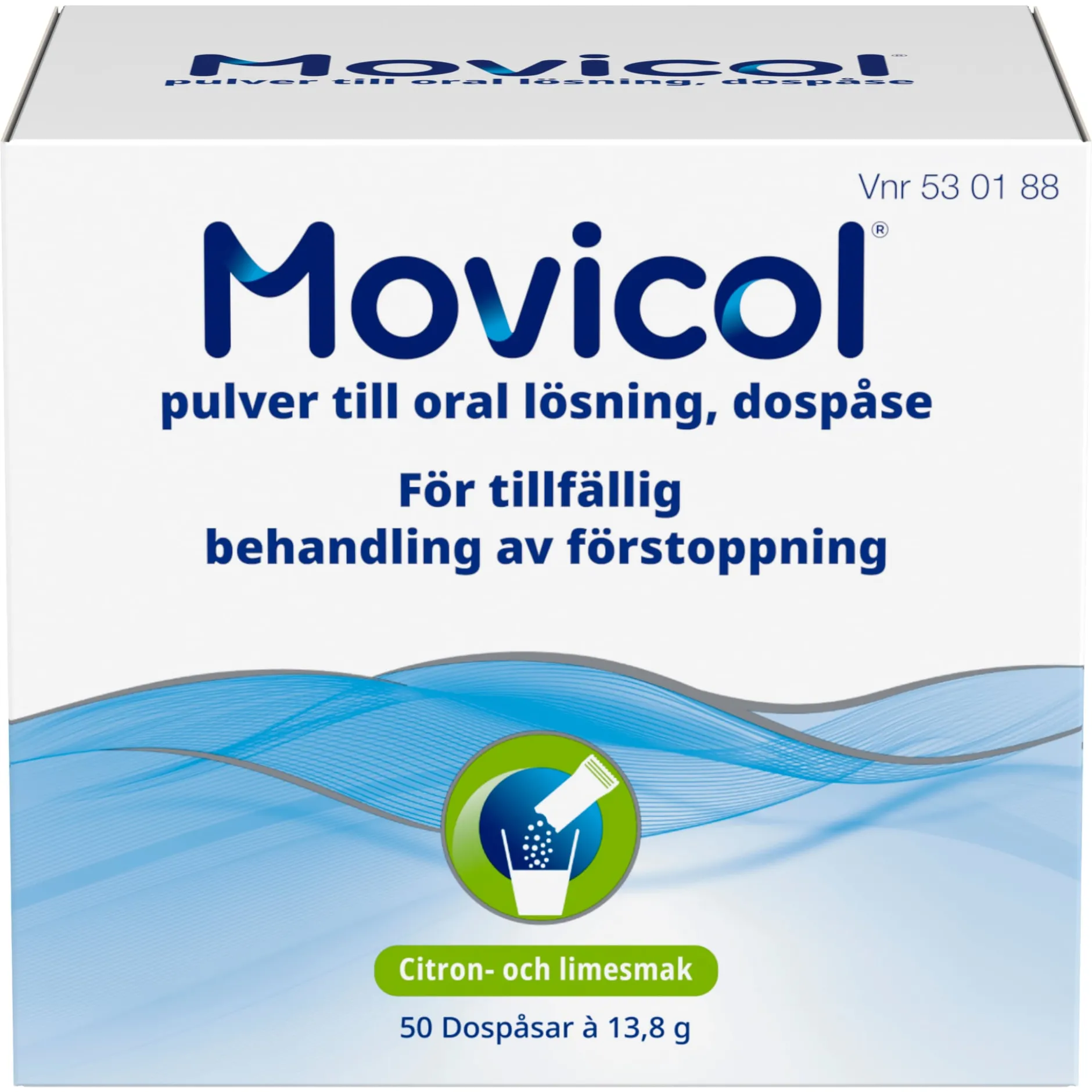 Movicol dospåse, pulver till oral lösning, 50 st