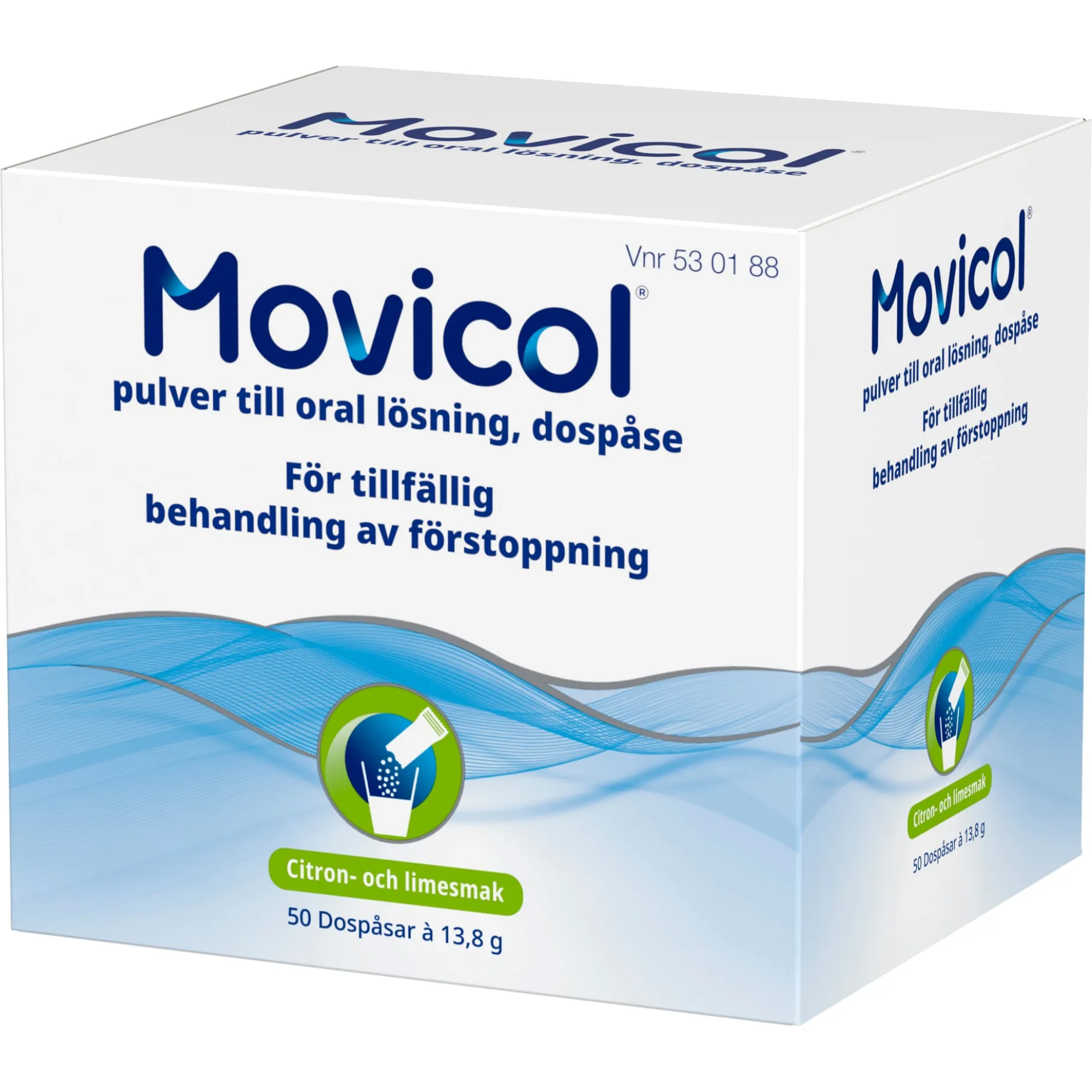 Movicol dospåse, pulver till oral lösning, 50 st
