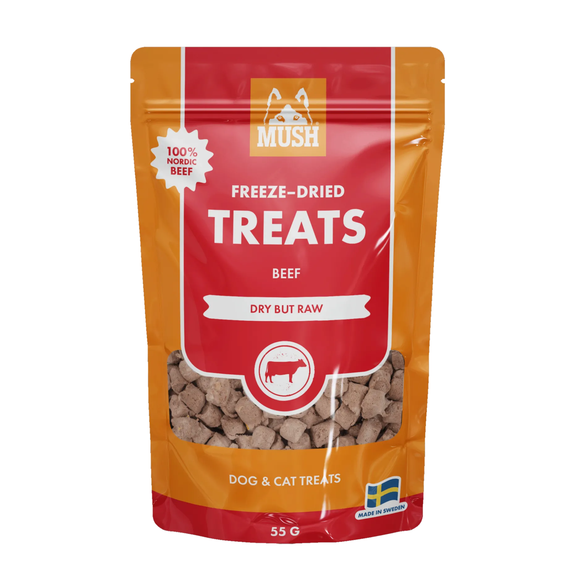 MUSH Treats Frystorkat Nöt