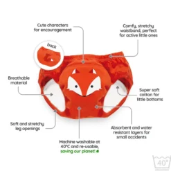 My Carry Potty Potträningsbyxa Räv Storlek 2-3 år 3 st