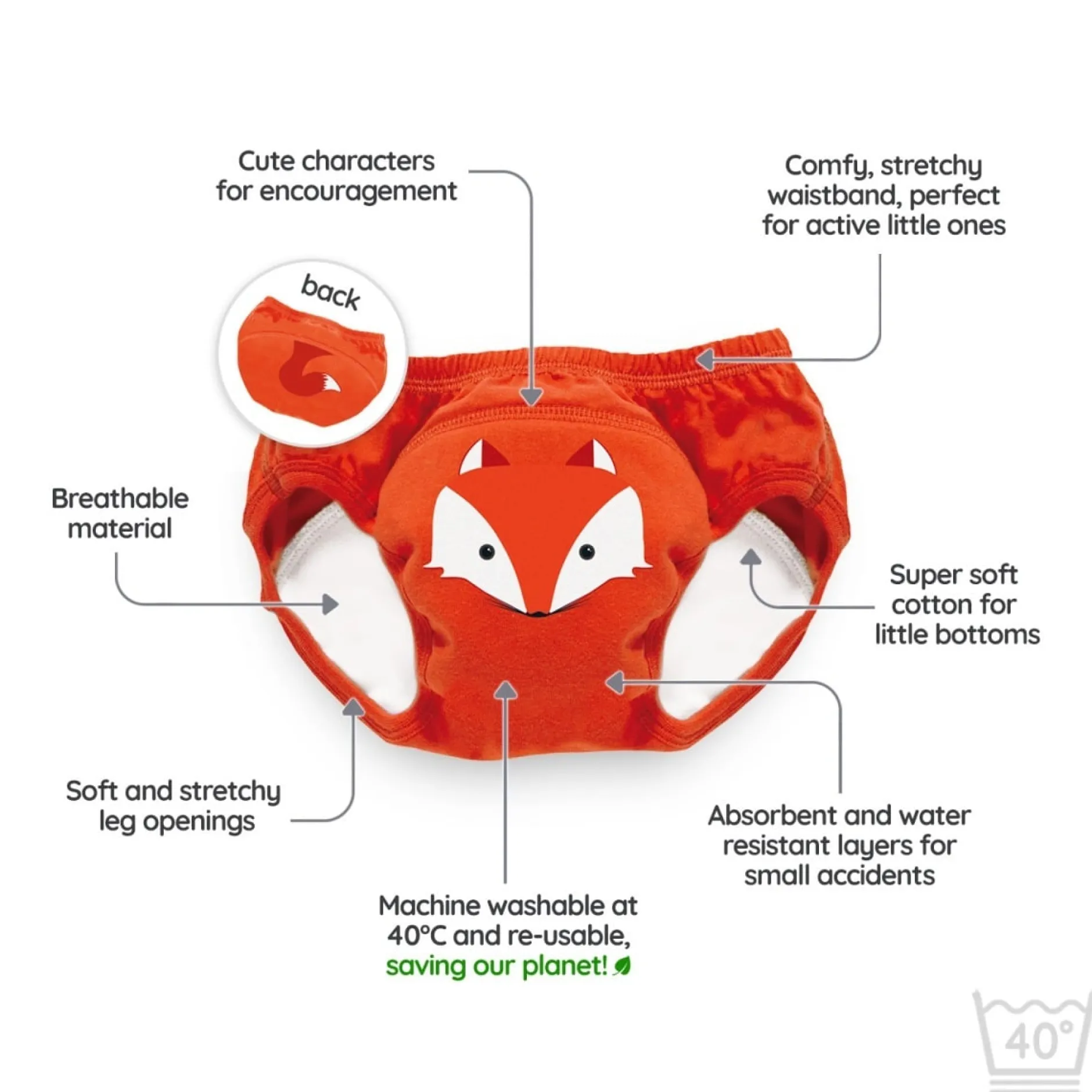 My Carry Potty Potträningsbyxa Räv Storlek 3-4 år 3 st