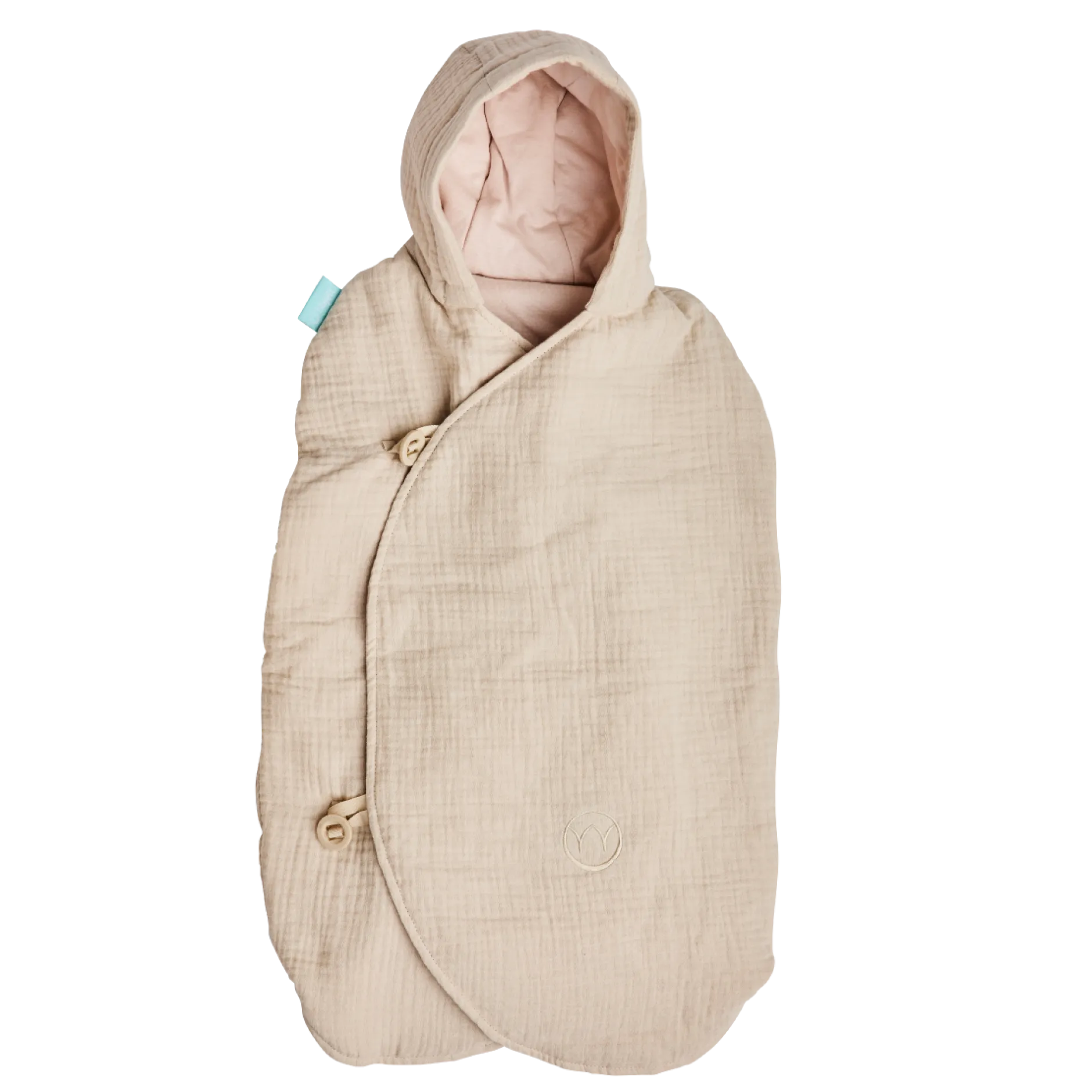 Najell Muslin Sleep Overall 0-4 månader - Ivory White