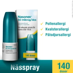 Nasonex Nässpray Suspension 50 µg/dos 140 doser