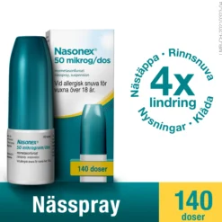Nasonex Nässpray Suspension 50 µg/dos 140 doser
