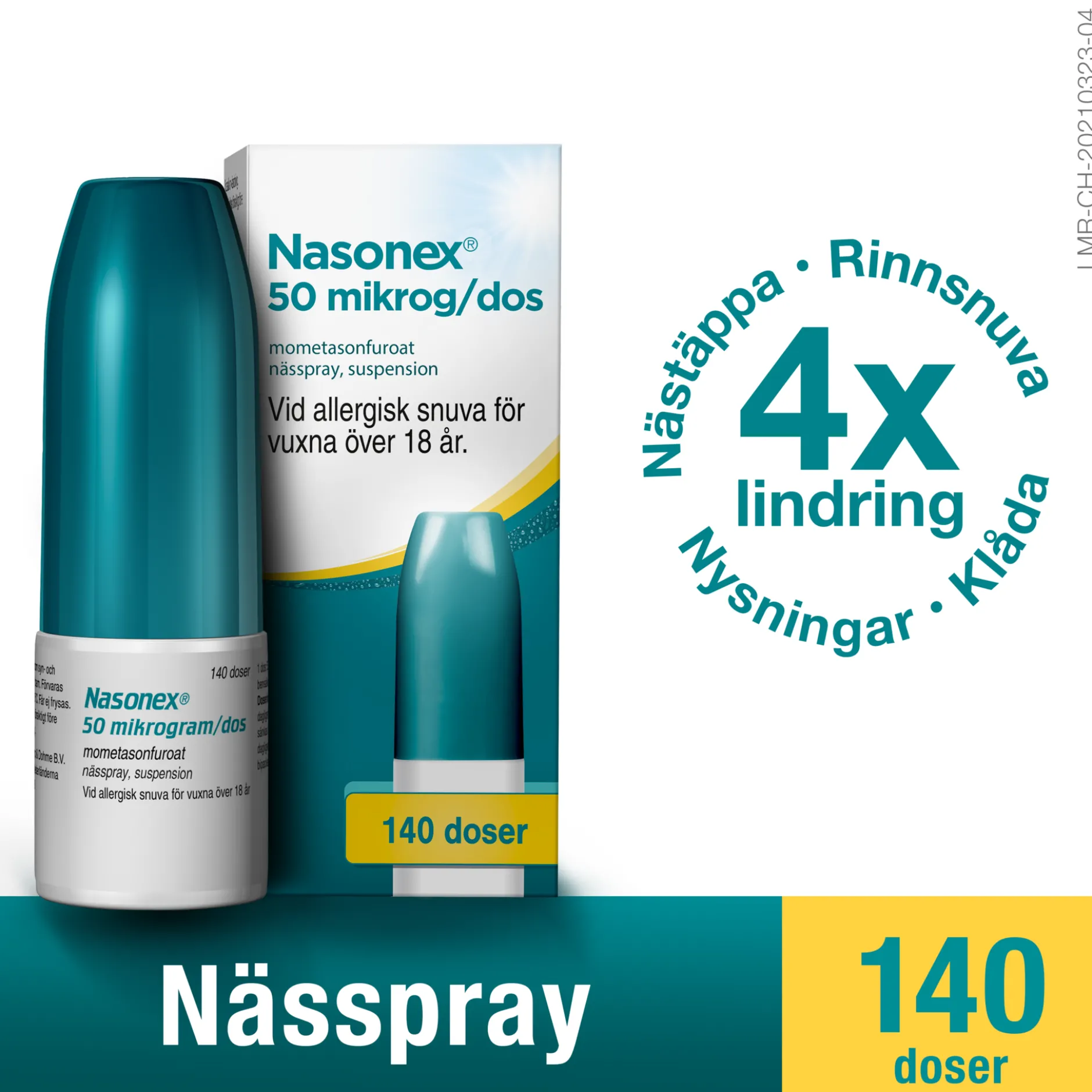 Nasonex Nässpray Suspension 50 µg/dos 140 doser