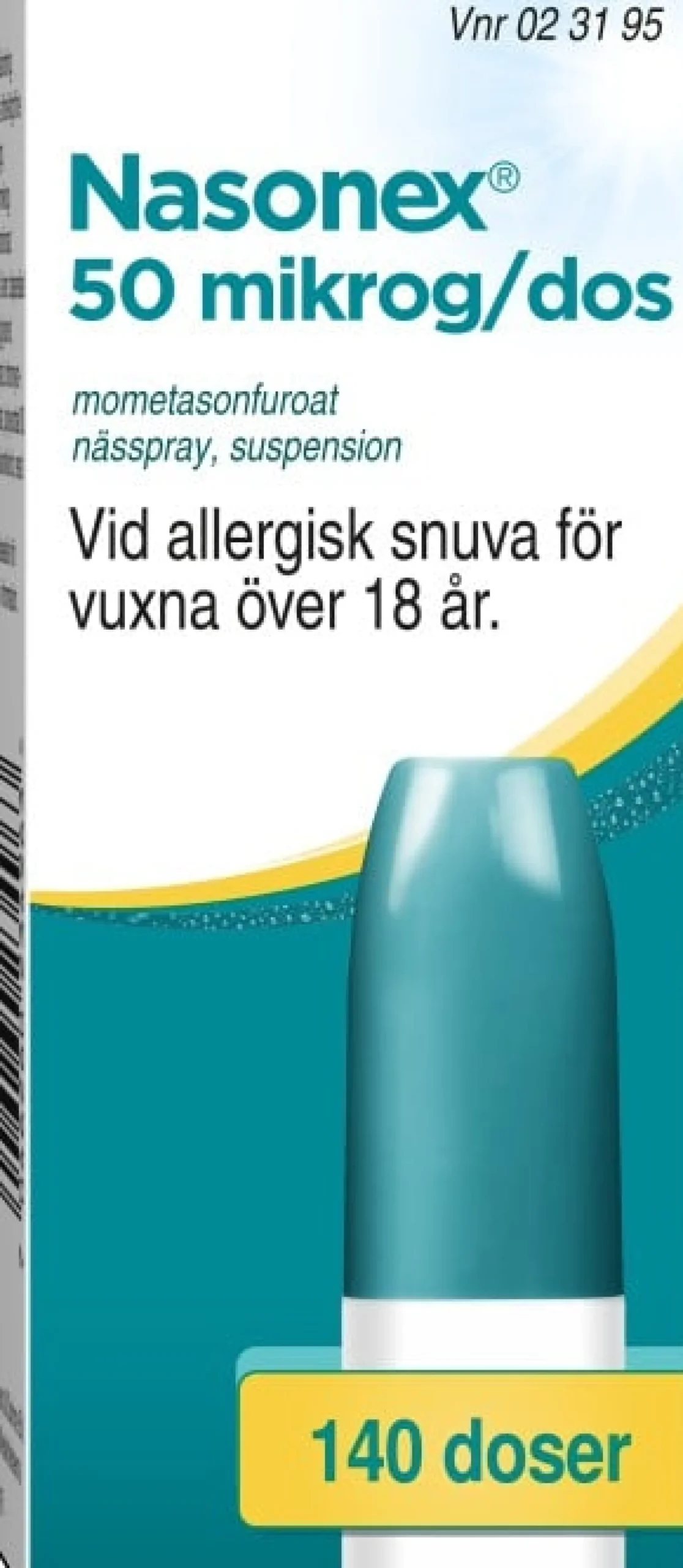Nasonex Nässpray Suspension 50 µg/dos 140 doser