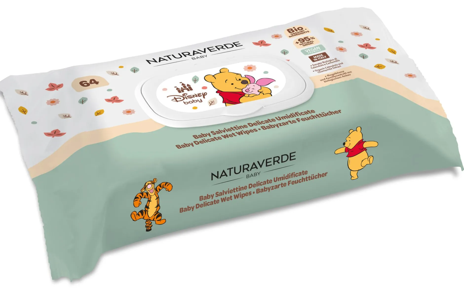 Naturaverde Winnie The Pooh Delicate Wet Wipes 64 st