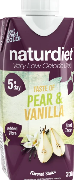 Naturdiet VLCD Pear & Vanilla Shake 330 ml