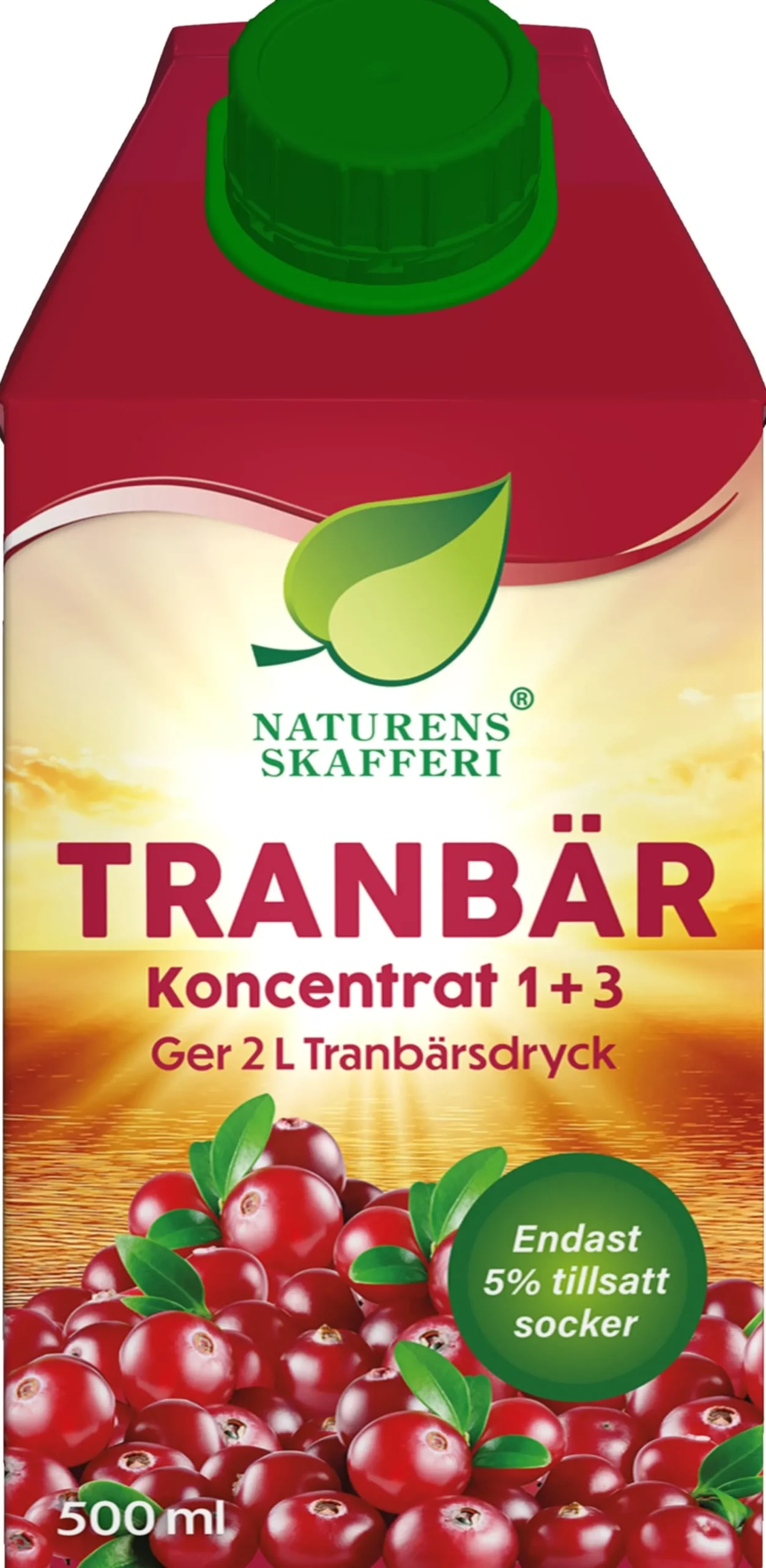 Naturens Skafferi Tranbär Koncentrat 1+3 500 ml