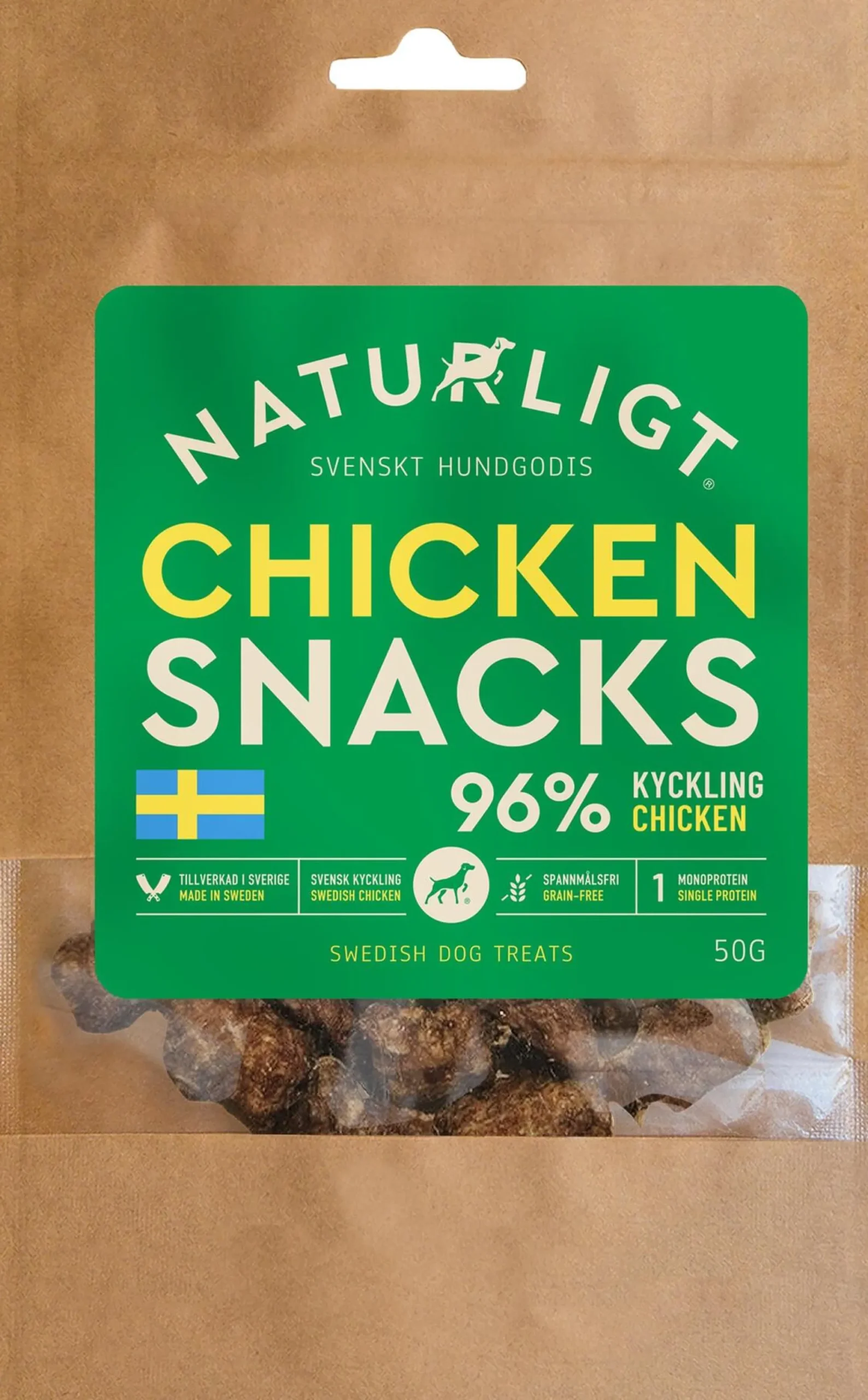 Naturligt Chicken Snacks 50 g