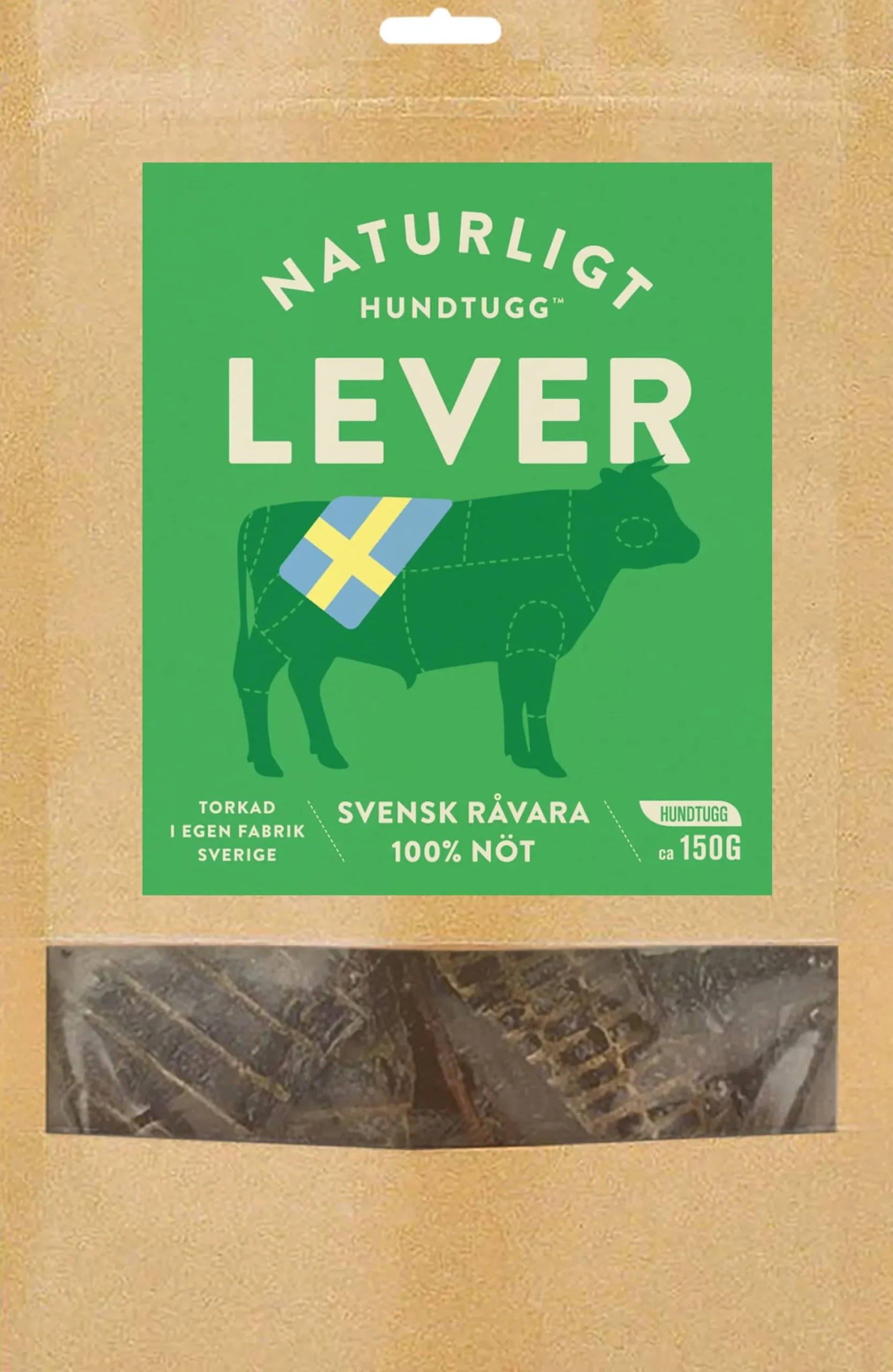 Naturligt Hundtugg Nötlever 150g