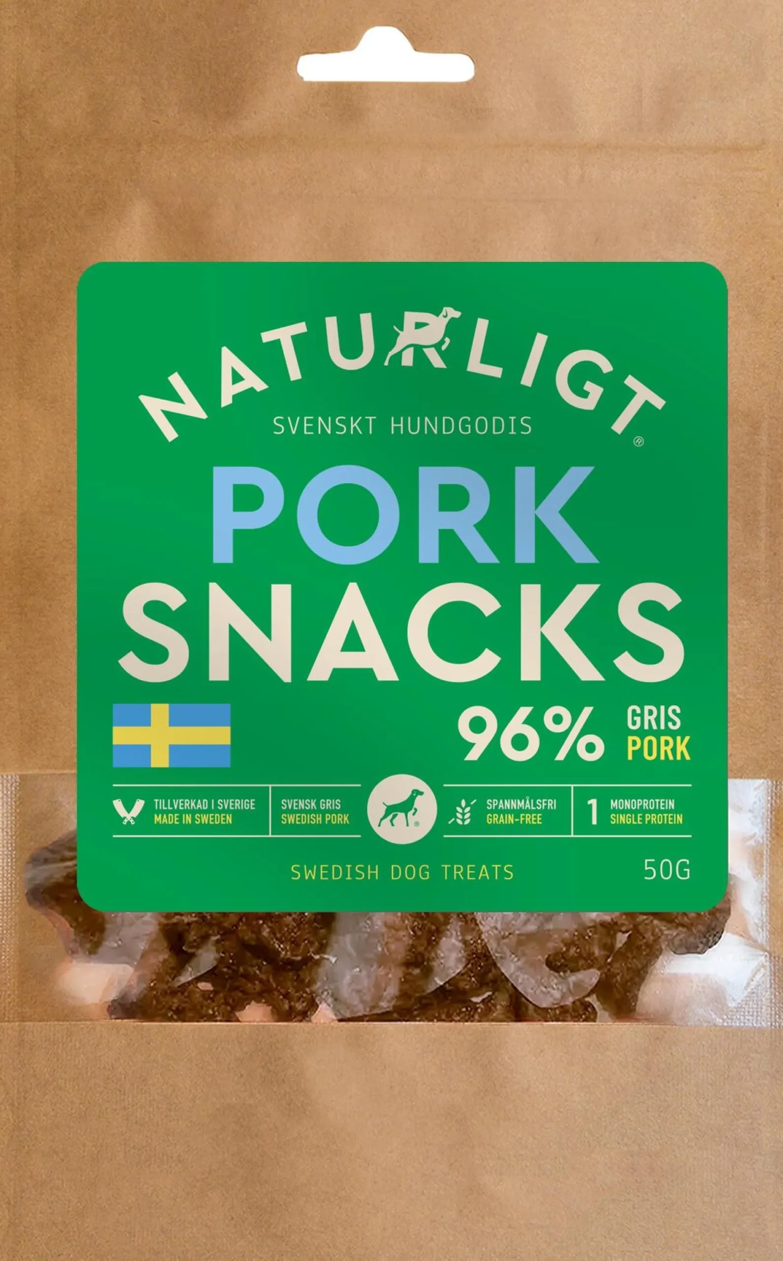 Naturligt Pork Snacks 50 g