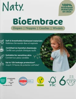 Naty Blöjor BioEmbrace strlk 6, 17 st