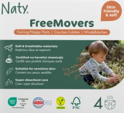 Naty Byxblöjor FreeMovers strlk 4, 22 st