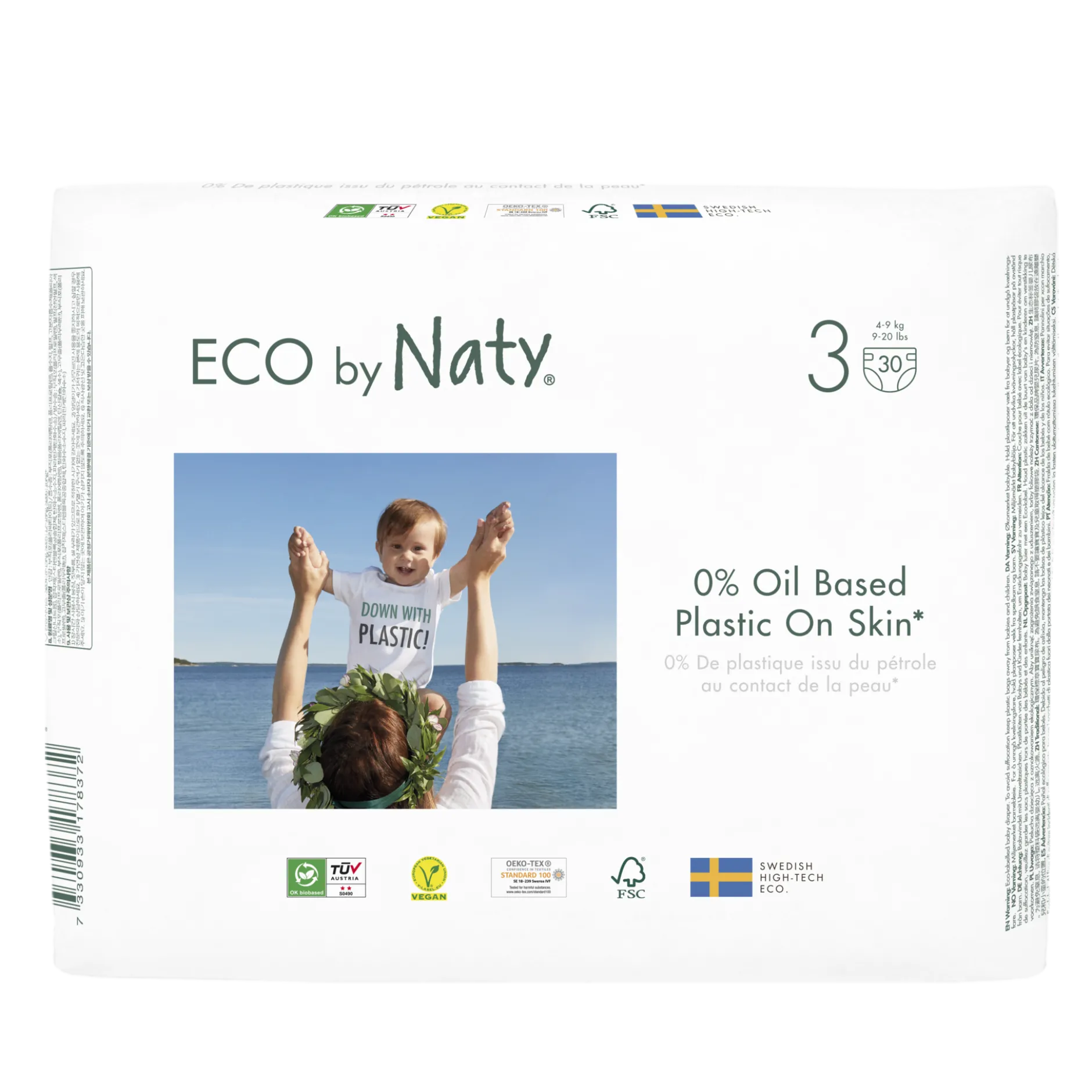 Naty Open Diaper Size 3 (4-9 KG) 30st