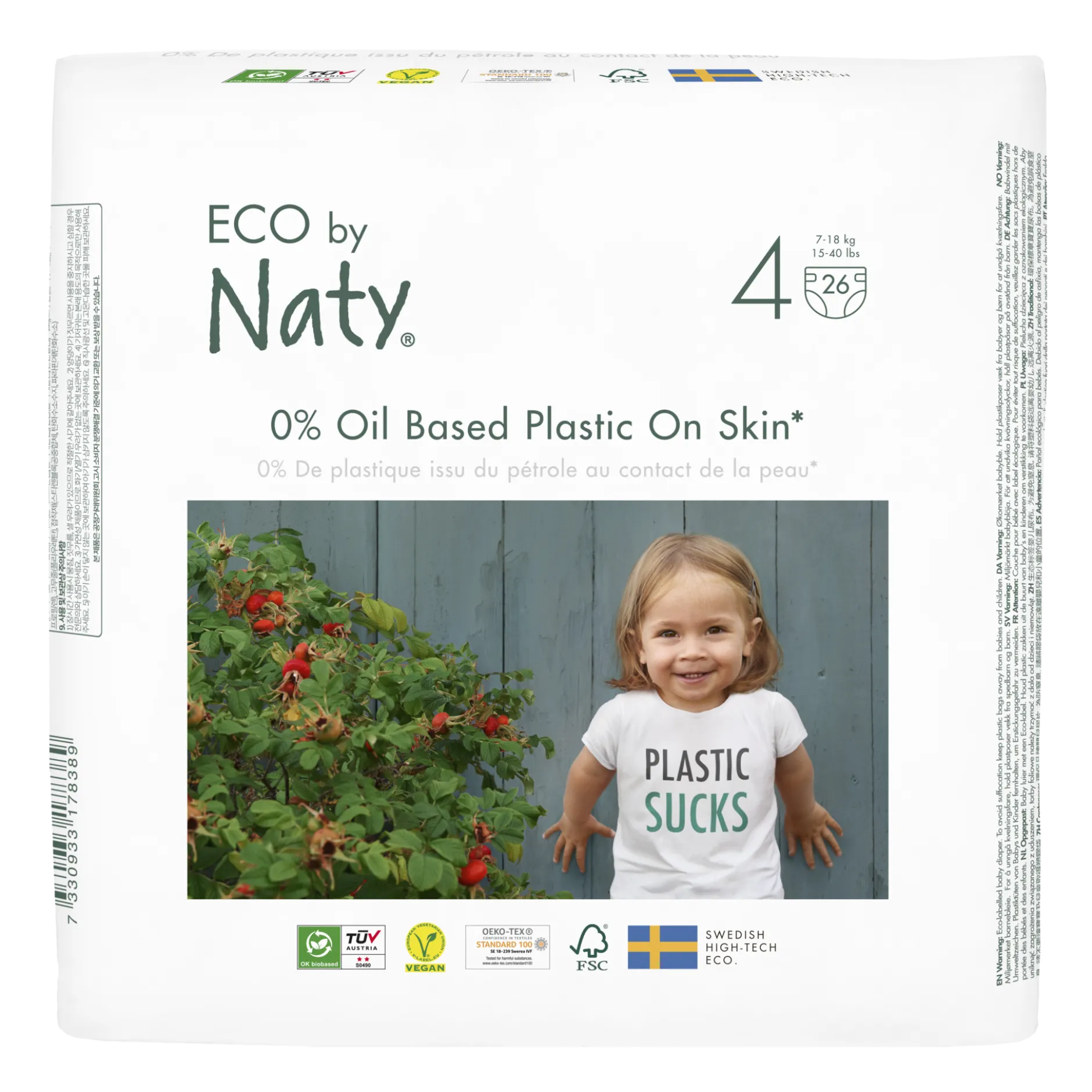 Naty Open Diaper Size 4(7-18 KG) 26st