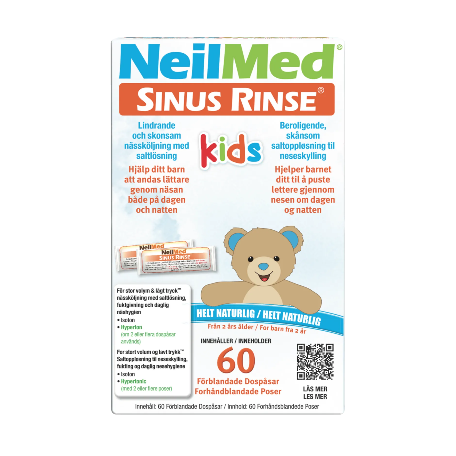 NeilMed Sinus Rinse Kids Saltpåsar Refill 60 st